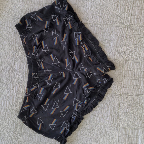Pink Floyd Dark Side of the Moon Pajama Lounge Shorts Size Large - Picture 1 of 9